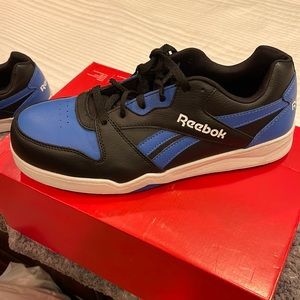Reebok work steel toe blue and black memory tech